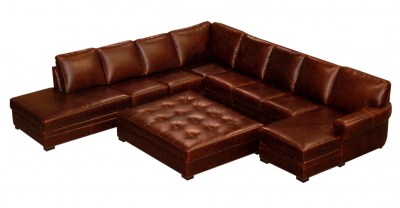 Prescott Leather Sectional